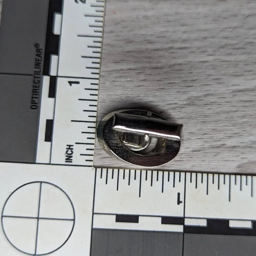 Men's Silver Tone & Black Cufflinks